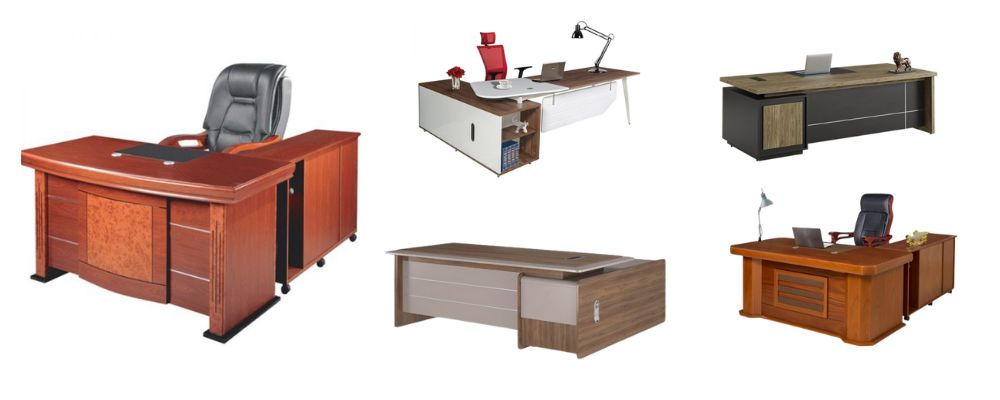 Một số kiểu dáng của bàn lãnh đạo