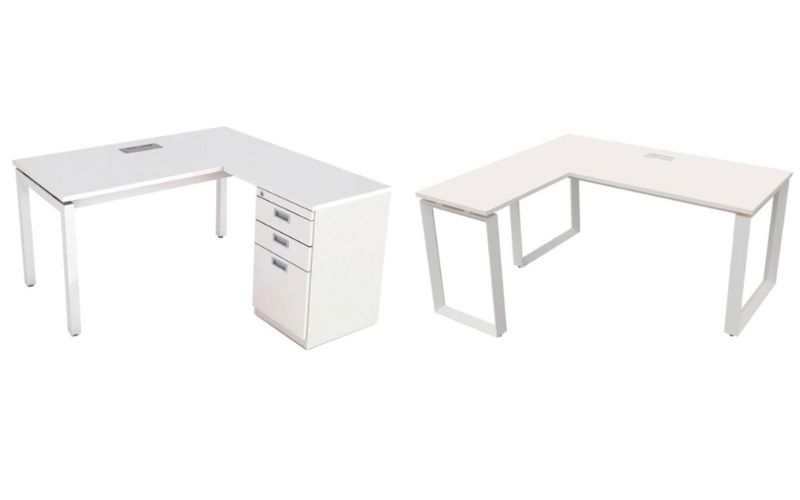 Mẫu bàn văn phòng chữ L tiện ích 