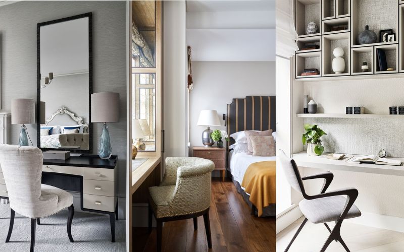 Chọn bàn phù hợp vói kích thước phòng ngủ