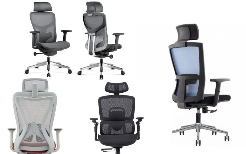 Các mẫu ghế có thiết kế tựa lưng dưới giúp đỡ mỏi cột sống