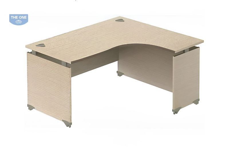 Bàn chữ L 1m6 giúp không gian văn phòng cần tiết kiệm diện tích