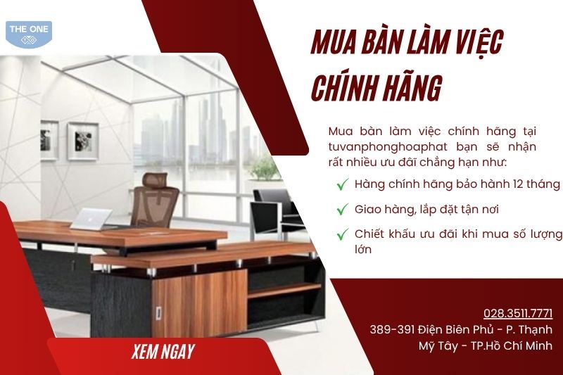 Tuvanphongtheone.com - Địa chỉ mua bàn làm việc chính hãng