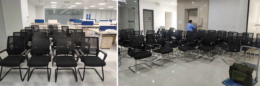 Thiết kế chân quỳ độc đáo tối ưu không gian của ghế GL421